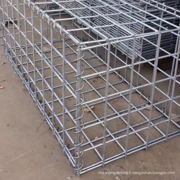 Boîte à gabion soudée revêtu de zinc